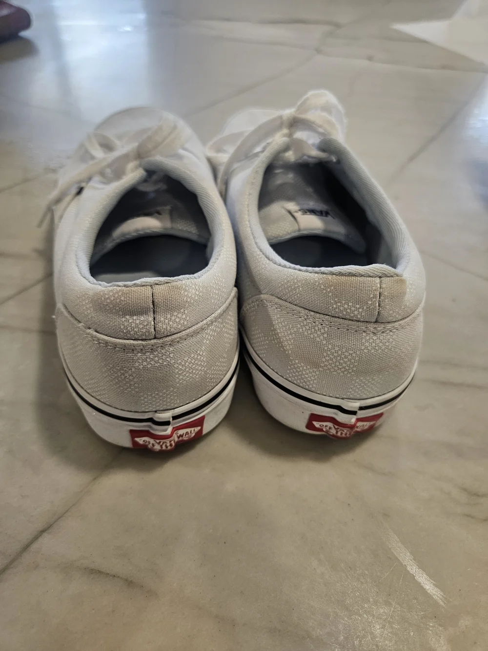 Vans Doheny Checker Dot Ballad Blue White Low Top Canvas Sneakers Shoes